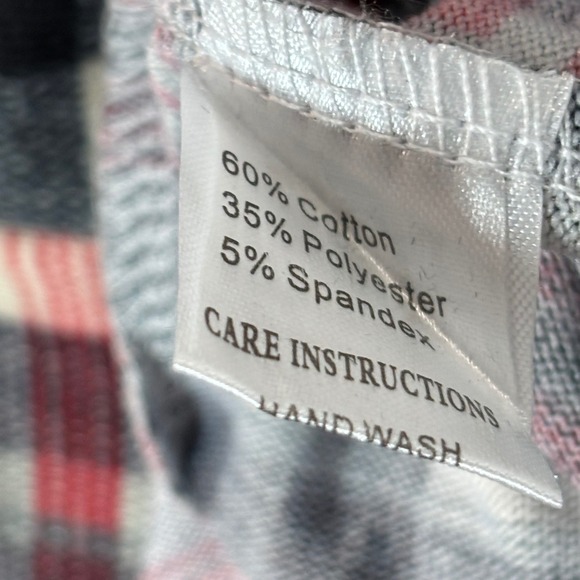 Grace & Emma Plaid Tunic Dress Red Black White Elbow Patches Work Play Small NWT - Picture 8 of 9